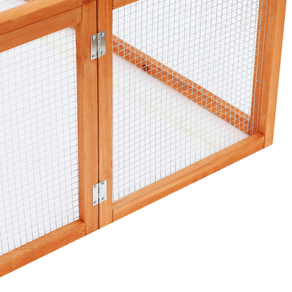 Konijnenren – Knaagdierkooi – Konijnenhok – Caviahok – Chinchillahok – Chestnut Variant – Stevig Grenenhout – Ruim 181x100x48 cm