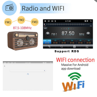 Autoradio – 2 Din Car Stereo – Android Auto Radio – Multimedia Speler – 2DIN Radio – 9 Inch HD 1080P Scherm – Android 13 Systeem – Ingebouwde Achteruitrijcamera & WiFi