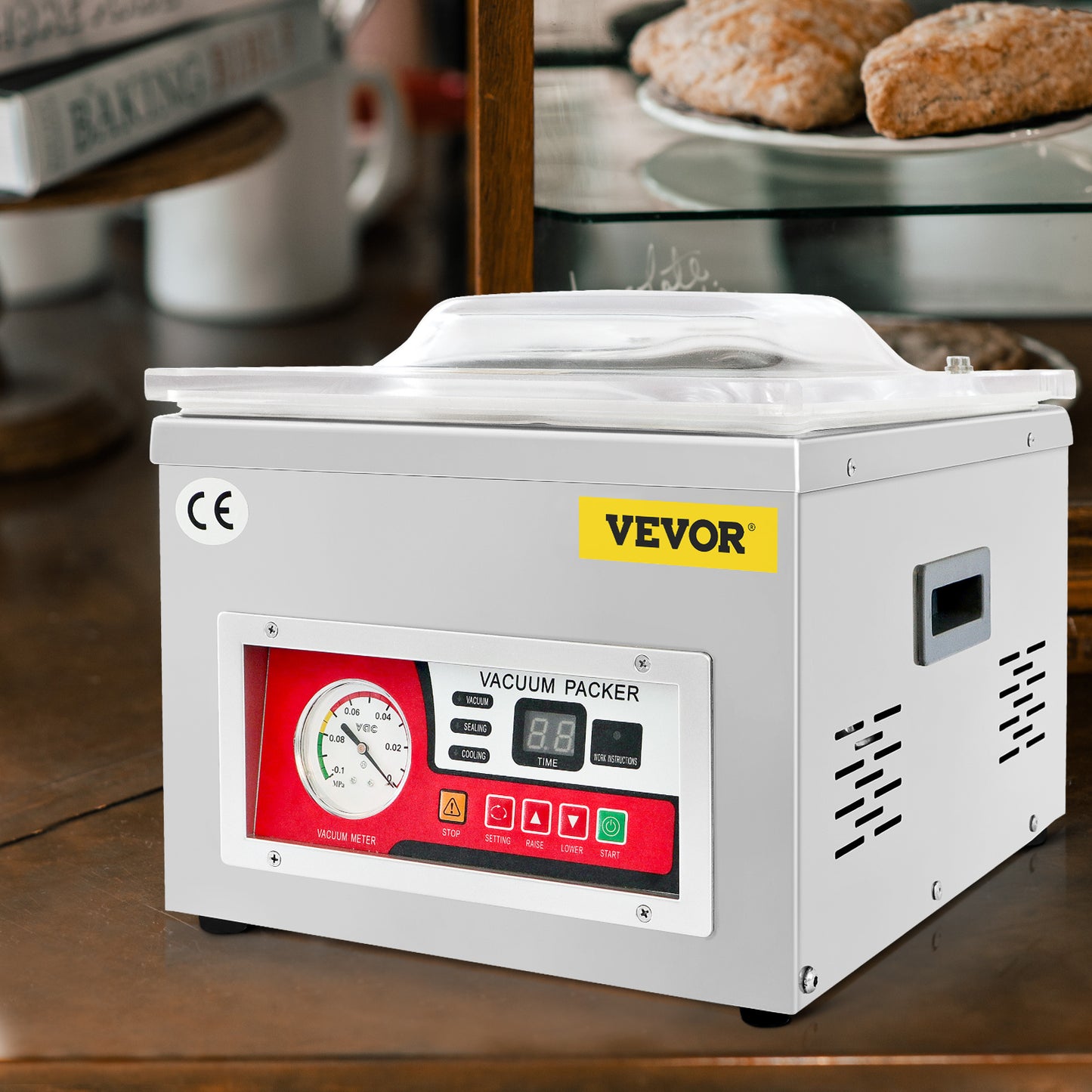 Vacuümkamer sealer – Vacuümmachine – Vacumeermachine – Vacuüm sealer – Vacuum sealer – Krachtige 950W motor – Grote kamer 44x42x7,5 cm