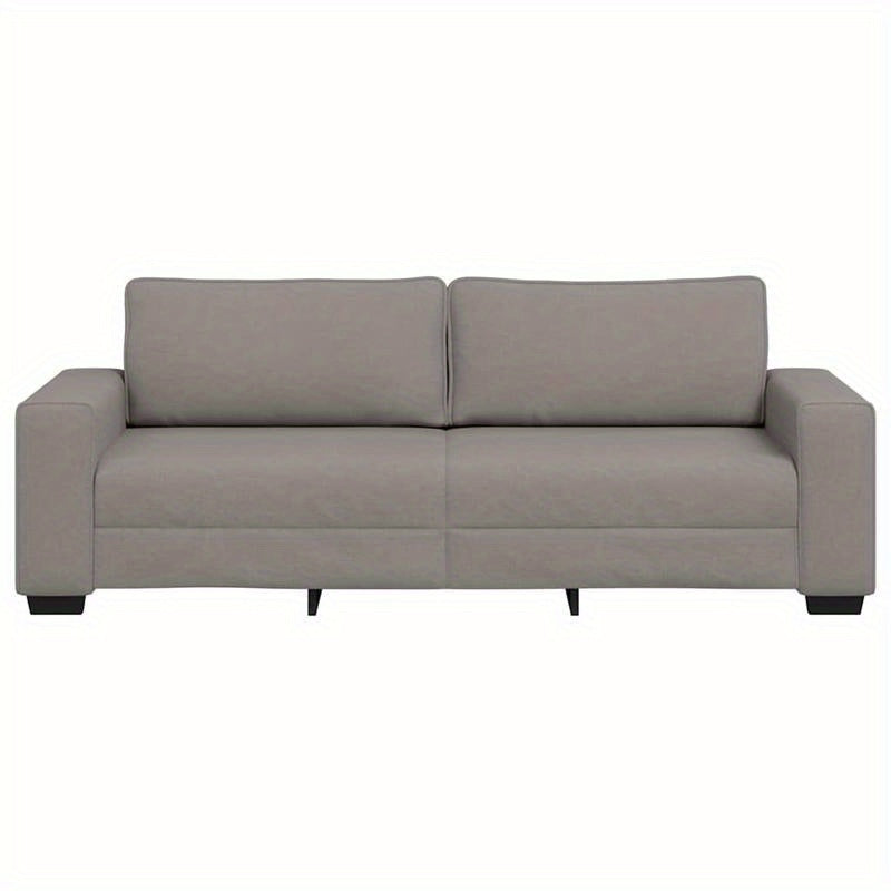 3-Zits Bank – Sofa – Zetel – Loveseat – Couch – Taupe – 180 cm – Zachte Stof – Comfortabel Design