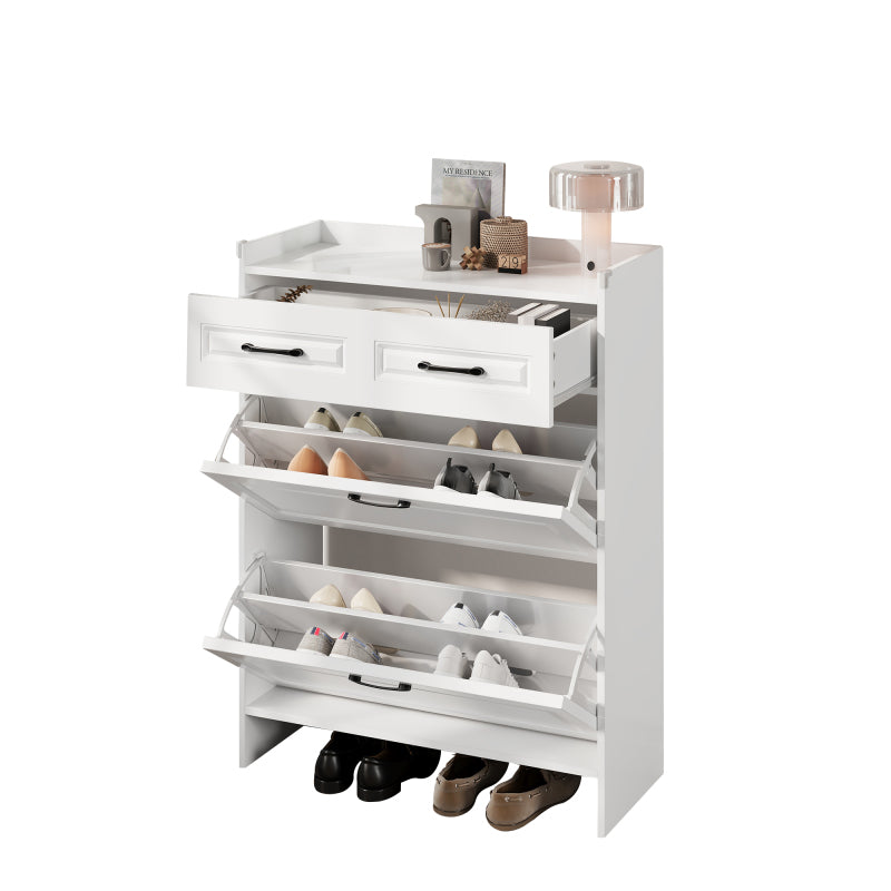 Opberghocker – Opbergpoef – Zithocker – Opbergkruk – Grijze Fluwelen Bekleding – Verborgen Opbergruimte – Compact Ruimtebesparend – Stevig En Comfortabel