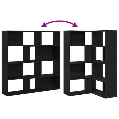 Boekenkast – Boekplank – Kasten – Opbergmeubel – Zwarte Eikenlook – Set Van 2 – 5 Ruime Planken – Modern Design Met Matte Afwerking