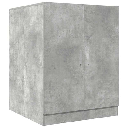 1pc Washing Machine Cabinet, Toilet Cabinet Above Washing Machine Toilet, Washing Machine Cabinet, Toilet Cabinet, Metal Wood Material. Washing Machine Cabinets 2pcs Processed Wood Concrete Grey.