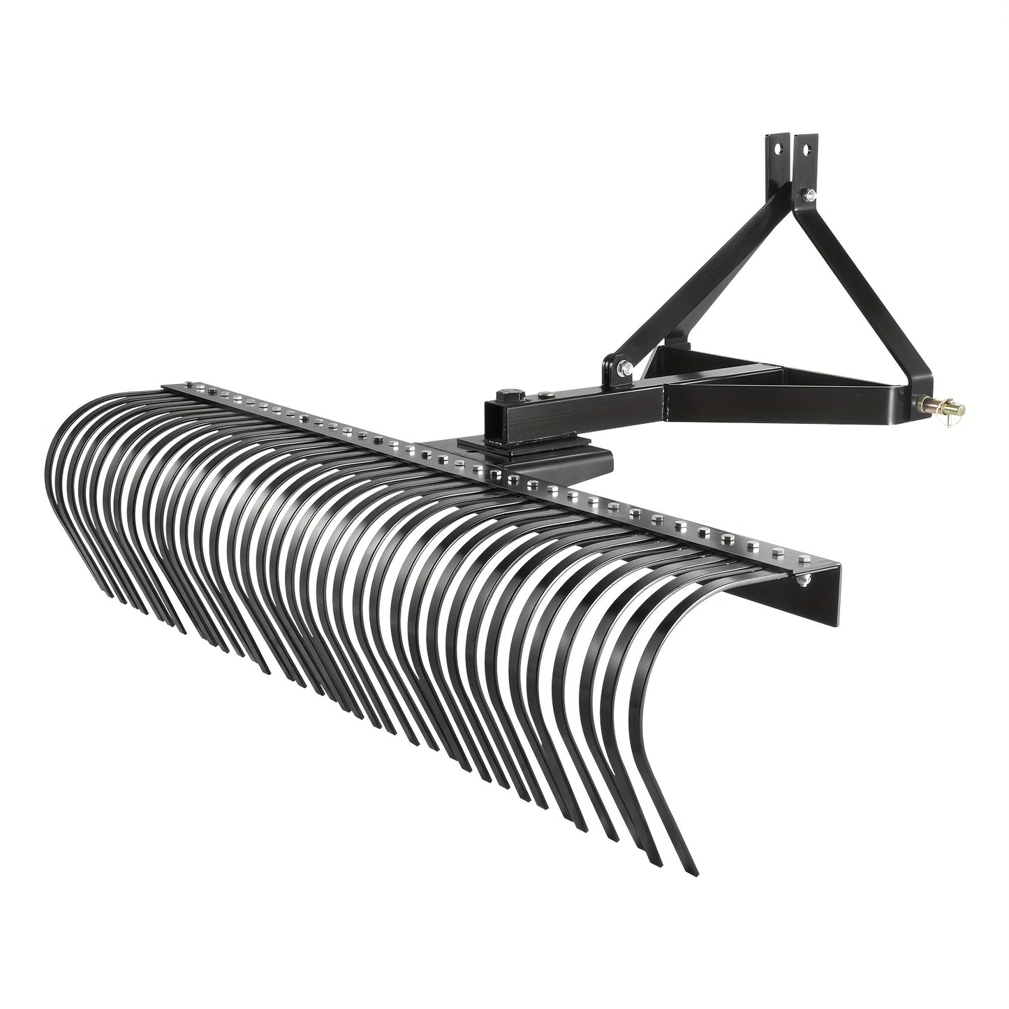 Verticuteermachine – Gazonbeluchter – Hark – Grasmaaier Accessoire – Schoffel – 72 Inch Werkbreedte – 36 Stalen Tanden – Zwart