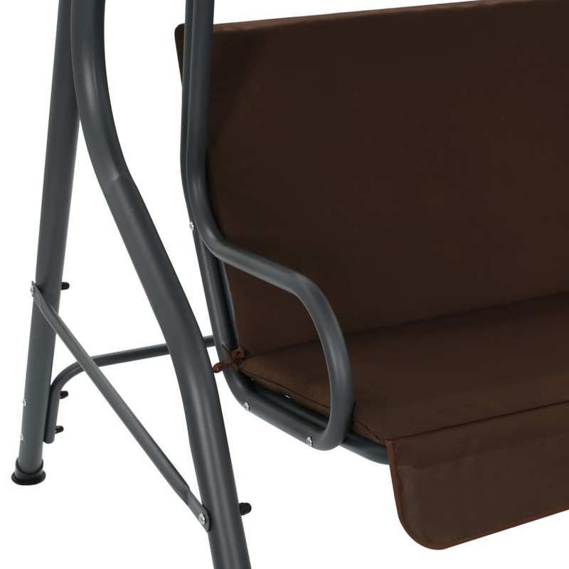 Schommelstoel – Relaxstoel – Schommelbank – Fauteuil – Tuinstoel – Ruim 170x110x153 cm – Duurzaam Weerbestendig Bruin