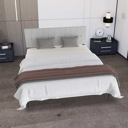 Bedframe – Bedombouw – Bedbodem – Ledikant – Boxspring – Lichtgrijs Linnen – 160x200 cm – Draagkracht 300 kg
