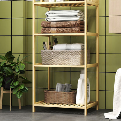 Badkamerplank – Badkamerrek – Opbergrek – Doucheplank – Bamboe Rek – Waterbestendig – 180 cm Hoog