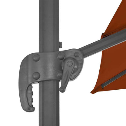 Parasol – Buitenparasol – Zonnescherm – Tuinparasol – Terrasparasol – Verstelbare Hoogte – 300x300 cm – Aluminium Frame – Weerbestendig – Terracotta