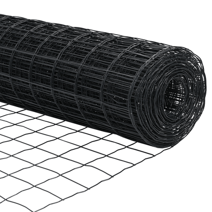 Recinzione Euro 7-Post 1.5x10m - Zincato Grigio Metal Garden Trellis with 7 Horizontal Bars, Sturdy Reinforced Posts for Climbing Plants, Ivy, Roses & Roses - Durable Outdoor Plant Support, Garden Trellis for Climbing Plants,