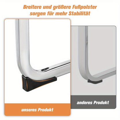 Kuipstoel – Cantilever Stoel – Eetkamerstoel – Bureaustoel – Sfeerstol – Hoogwaardig Kunstsuède – Metalen Frame