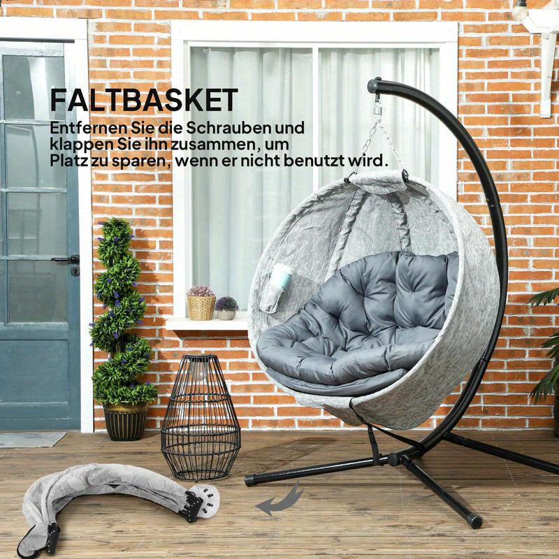 Klapstoel – Vouwstoel – Slaapstoel – Fauteuil – Slaapbank – Verstelbare Rugleuning – Ruimtebesparend Design – Stevig Metaal en Hout