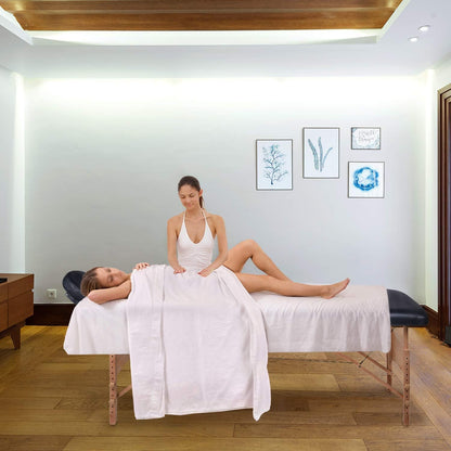 Massagetafel – Behandelbank – Massagebed – Massagebank – Massagebank inklapbaar – Verstelbare Hoogte tot 86 cm – Zachte PU Bekleding met 5 cm Padding