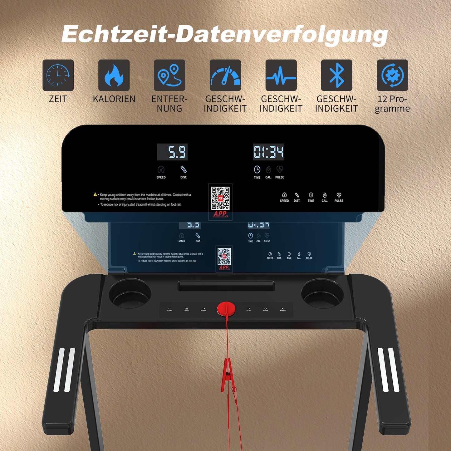 Loopband – Treadmill – Walk Pad – Folding Treadmill – Home Workout – Lichtgewicht Design – Stil Met App Connectiviteit