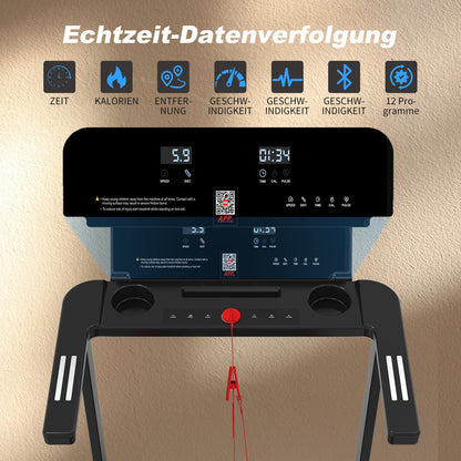 Loopband – Treadmill – Walk Pad – Folding Treadmill – Home Workout – Lichtgewicht Design – Stil Met App Connectiviteit