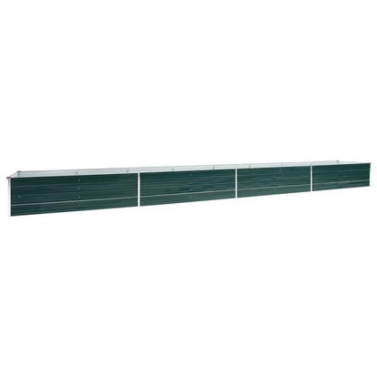 Raised Garden Bed – Hoogtebed – Tuinbak – Moestuinbak – Plantenbak – Gegalvaniseerd Staal – 600x80x45 cm Groen