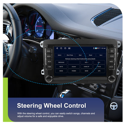 Car Stereo – Autoradio – Multimedia Systeem – Head Unit – Double Din – 7 Inch Touchscreen – Android 15 – Draadloze CarPlay & AHD Achteruitrijcamera