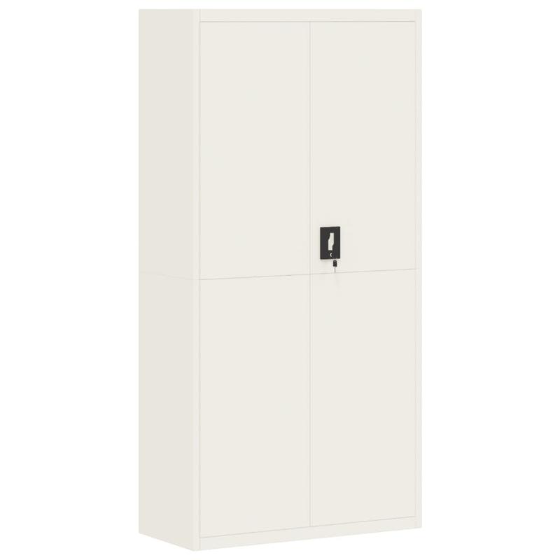 Archiefkast – Dossierkast – Ladenkast – Opbergkast – Documentenkast – Wit Stalen Design – Ruime Indeling 90x40x180 cm
