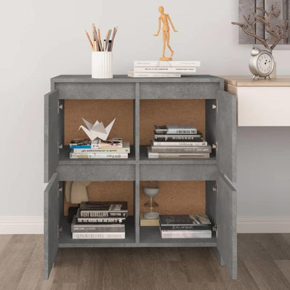 Sideboard 70x41x75cm edited wood concrete gray Practical and removable