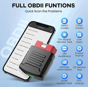 OBD2 Scanner - Diagnose Computer - Foutverwijdering - Autodiagnose - Automotive Diagnose Tools - Bluetooth - Wifi - voor Alle Auto's - Zwart