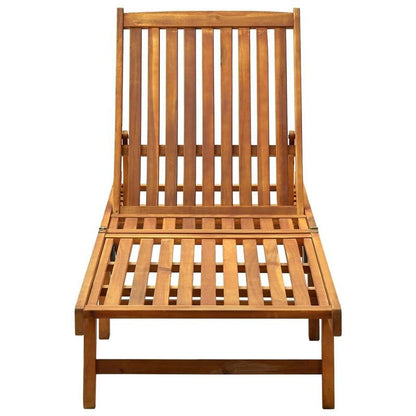 Houten Ligstoel – Luxe Ligstoel – Tuinstoel – Relaxstoel – Acacia En Dennenhout – Ergonomisch Ontwerp – Duurzaam En Stevig