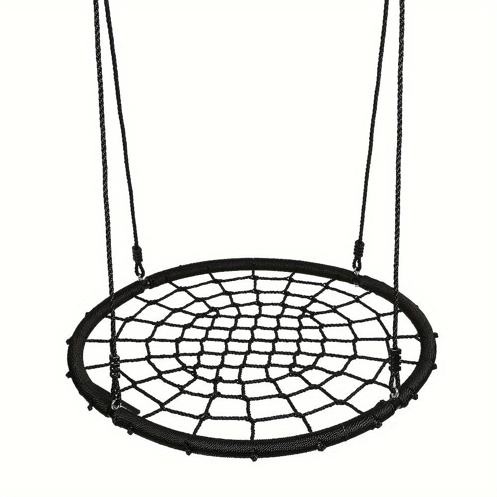 Hangstoel – Schommelstoel – Zweefstoel – Vleugelstoel – Neststoel – 100 cm Diameter – Draagvermogen 200 kg – Weerbestendig PE-touw – Inclusief Ophangbeugel