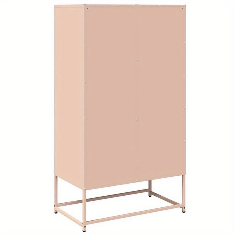Hoge Kast 68x39x123cm Staal Roze