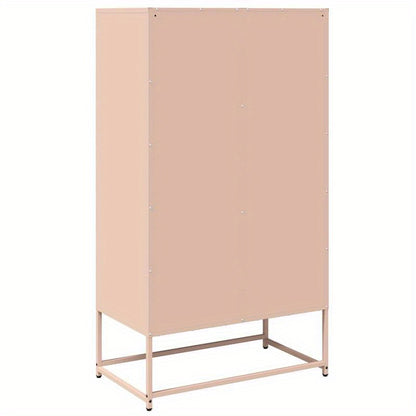 Hoge Kast 68x39x123cm Staal Roze