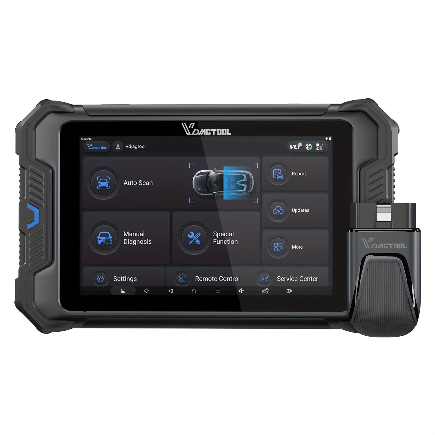 VDIAGTOOL VD80BT Wireless Car Diagnostic Tools, Bidirectional Scan Scanner WIFI Scanner with Topology, Automotive Scanner Coding ECU Online Coding CAN FD DOIP FCA, with 38+ special diagnostic services, Car Diagnostic Scanner,