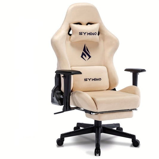 Gamingstoel – Gamestoel – Gaming Chair – Bureaustoel – Game Stoel – Ergonomisch – Verstelbare Hoogte – Zachte Armleuningen – Duurzaam Stof – Draaibaar