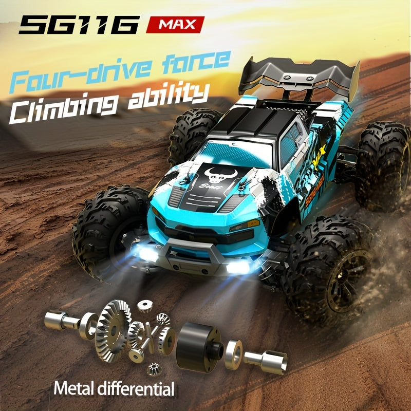 RC Auto – Radiografische Auto – Bestuurbare Auto – Afstandsbediening Auto – Stuntauto – Met Extra Accu – 4WD Met Metalen Onderdelen