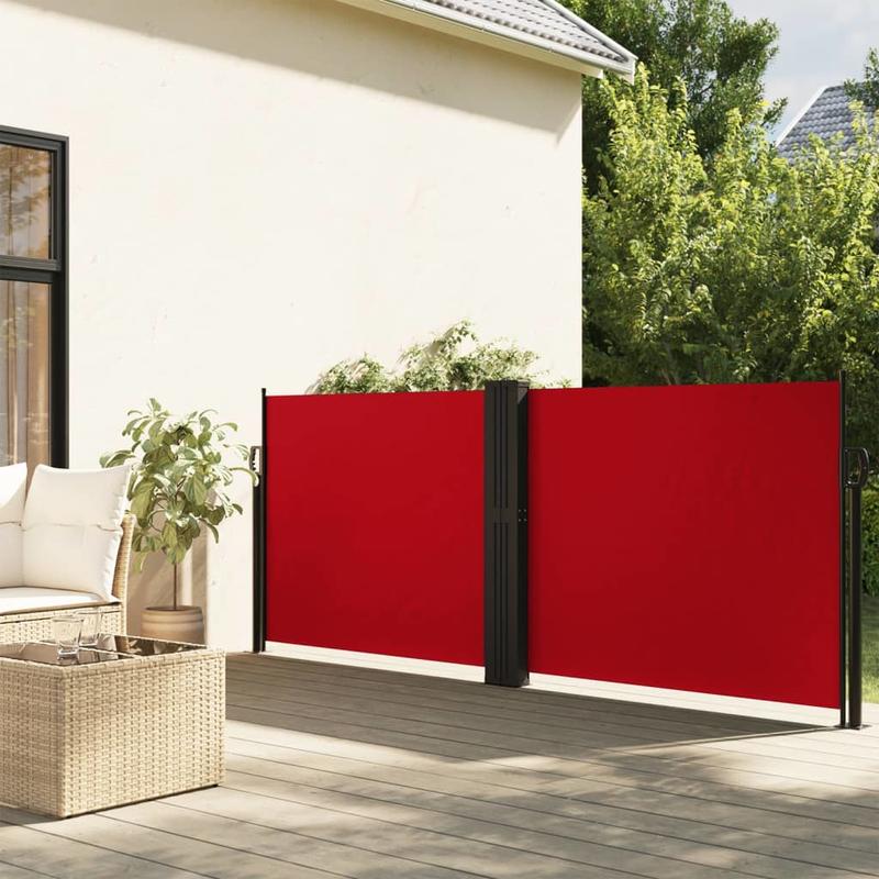 Uitschuifbare Windscherm – Windscherm Balkon – Terras Windscherm – Windblocker – Compact Design – Stevig Polyester Frame - QUORE