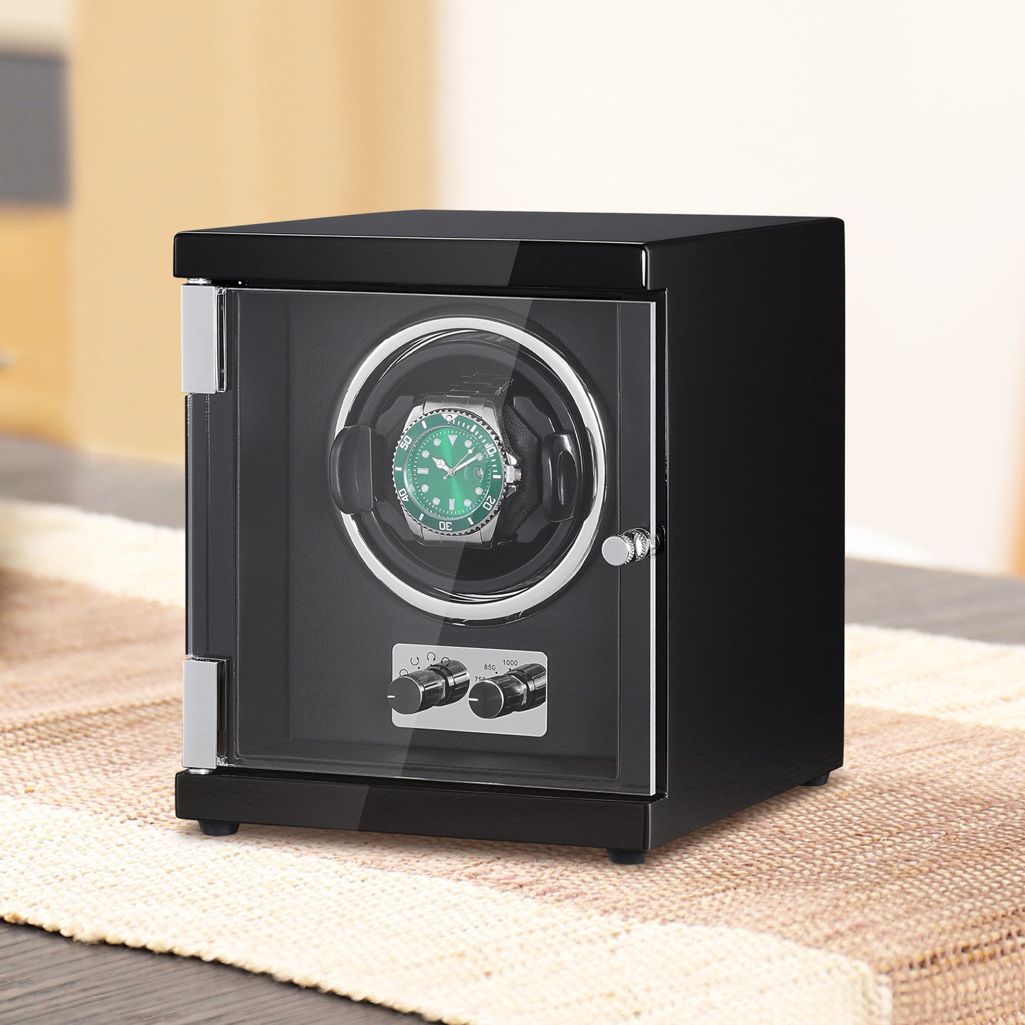 Watchwinder – Horloge Opwinder – Automatische Horloge Winder – Horloge Winder – Horlogedoos – Houten Behuizing – Fluisterstille Mabuchi Motor