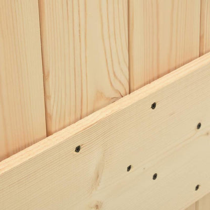 Schuifdeur Houten Deur Schuifdeursysteem Grenenhout Massief Hout – 80x210 cm – Verticale Paneelstijl – Natuurlijke Houtnerf – Soepele Opening – Privacy en Lichtregeling