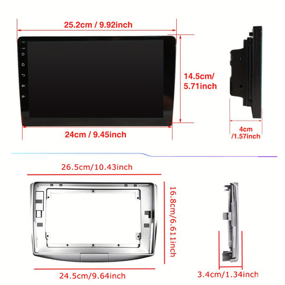 ESSGOO 4+64G Android 15 Car Stereo Radio 2 DIN 10.1 Inch/25.56cm IPS Screen Touch Display for VW Passat B7 2010-2015 Multimedia Player with Wireless Carplayer, Android Auto, WiFi/FM RDS/USB/SWC/EQ/Mirror Link Split Screen CAN