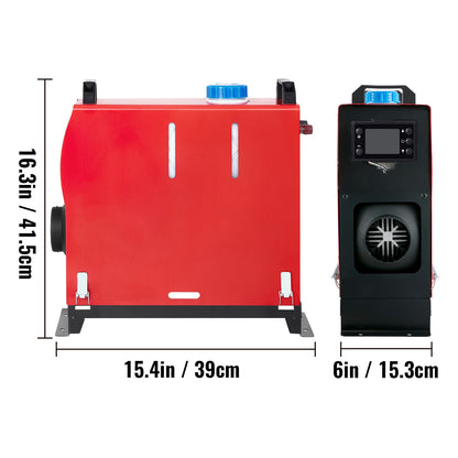 Dieselverwarmer – Diesel Standkachel – Diesel Luchtverwarmer – Parkeerverwarmer – Caravan Verwarmer – 8 kW Vermogen – LCD Display & Afstandsbediening