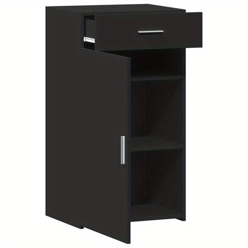 Sideboard 50x42.5x93cm edited wood black Removable storage practical