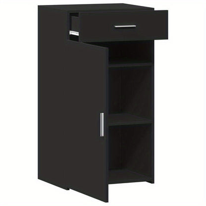 Sideboard 50x42.5x93cm edited wood black Removable storage practical