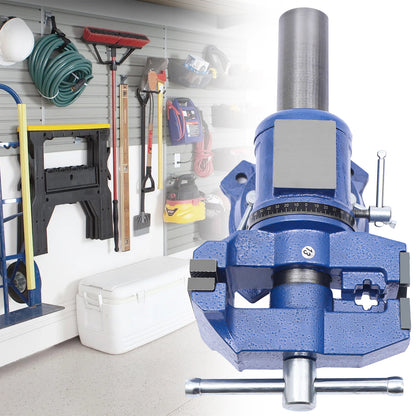 Bankschroef – Werkbankschroef – Tafelbankschroef – Draaibare Klem – Gietijzeren Klem – 360° Rotatie – Spanwijdte 100 mm