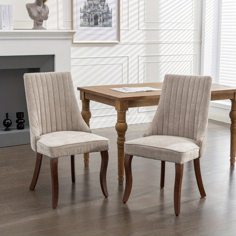 Eetkamerstoelen – Keukenstoelen – Stoelen Voor Eetkamer – Barkrukken – Set Van 2 – Comfortabel En Stijlvol – Blauwe Curved Legs