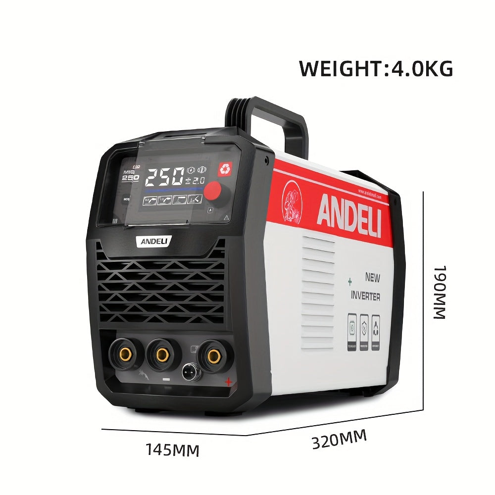 Lasapparaat – MIG Lasmachine – TIG Lasser – Elektrode Lasser – Inverter Lasapparaat – Gasloos Lassen – LED Display – 220V - Compact & Draagbaar