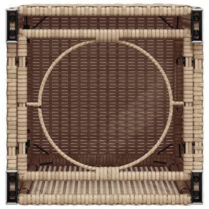 Gasfleshoes – Gasflesbescherming – Camping Gaskoker – Outdoor Gasfles Tafel – Beige – Duurzaam Resin Materiaal – Compact 40x40x60 cm