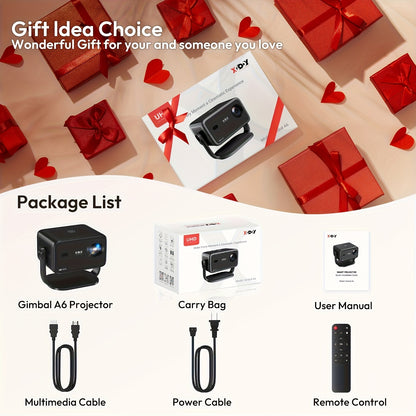 Led Projector – Mini Beamer – Draagbare Projector – Home Cinema – Multimedia Projector – Full HD 1920x1080 – 500 ANSI Lumen – Android 11 WiFi 5G