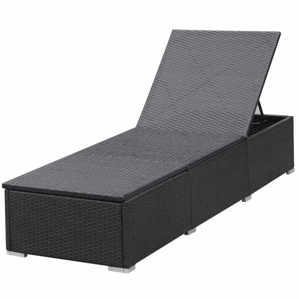 2-Zits Verstelbare Ligstoelen – Tuinstoelen – Ligbed - Lounge Stoelen – Poly Rattan Stoelen – Stalen Frame – Afneembare Kussens