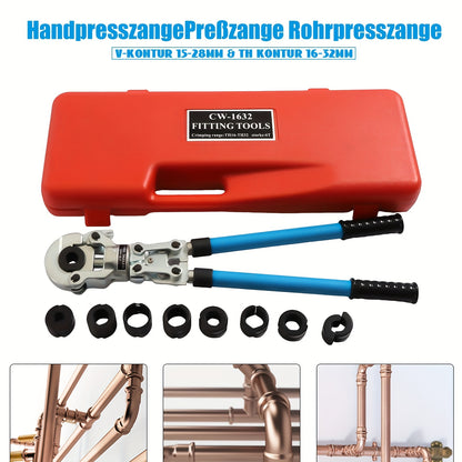 Buizentang – Pijpenklem – Buigtang – Buisschaar – Buizenkniptang – 6-Ton Kracht – 360° Roterende Kop