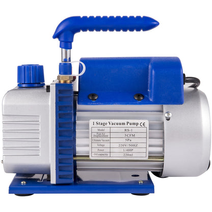 Vacuümpomp – Vacuümpompset – Vacuümpomp Kit – Vacuümsysteem – Vacuümkamer – 13 Liter RVS Kamer – 1/4 HP 3 CFM Motorvermogen