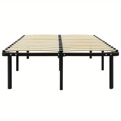 Extra Long Modern Minimalist Bed Frame - Heavy-Duty All-Metal Platform, Easy Assembly, Space-Saving Design for Large Bedrooms, Hotels, Guest Rooms - Industrial Chic Furniture (160x200cm/ 63x79in), Bed Room Decor, Hotel Bedroo