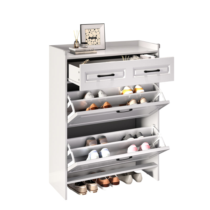 Opberghocker – Opbergpoef – Zithocker – Opbergkruk – Grijze Fluwelen Bekleding – Verborgen Opbergruimte – Compact Ruimtebesparend – Stevig En Comfortabel