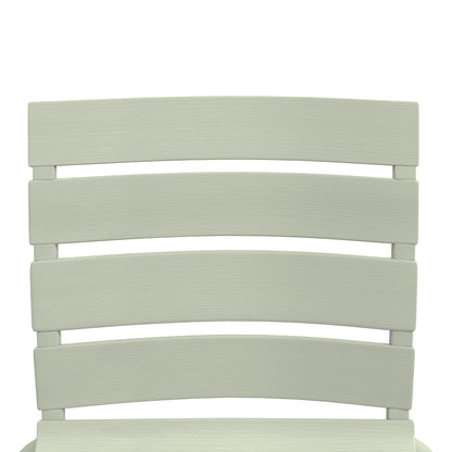 Bistro Stoelen Set – Tuinstoelen – Stapelbare Stoelen – Balkon Stoelen – Tuinmeubilair – UV-bestendig – 42x54x78 cm – Groen