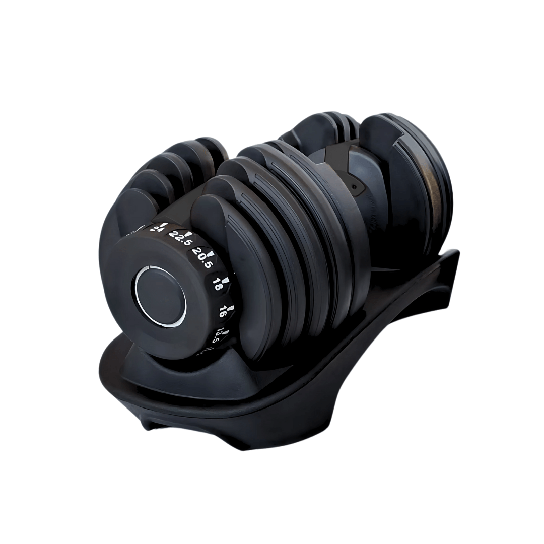 Verstelbare Dumbbell – Verstelbare Halter – Dumbbell Set – Gewichtenset – Smart Dumbbells – 15 Gewichtsniveaus van 2,5 tot 24 kg – Compact & Ruimtebesparend