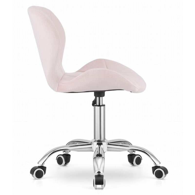 Draaistoel – Bureaustoel – Gamestoel – Werkstoel – Bureaufauteuil – Velvet Bekleding – In Hoogte Verstelbaar 46-61 cm